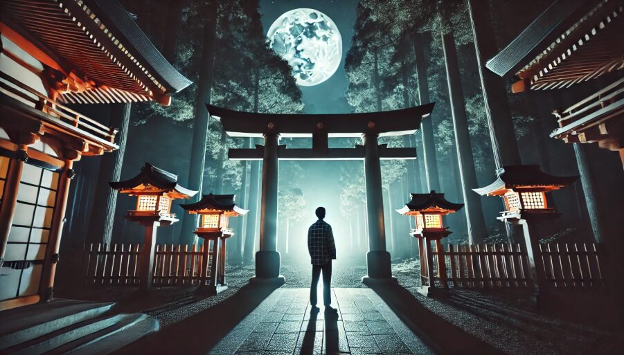 神社夜