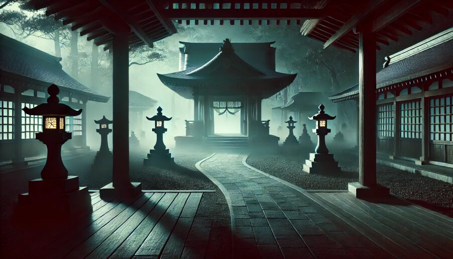 神社夜